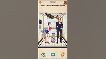 Nightmare Puzzles The Unknown Level 64 || Find 0/11 Items To Help The Girl Fart || #gaming #ytshort