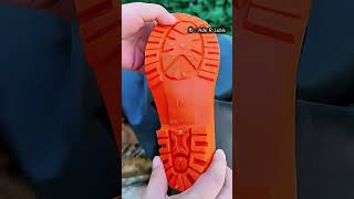 sepatu safety bot panjang bahan karet. #organicfarming #agrikultur