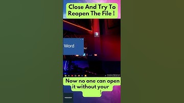 Password Protect Any Word Document in 30 Seconds! 🔒 #MicrosoftWord #pcboosted #techtips #windows