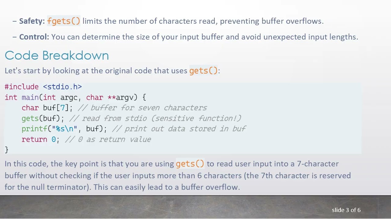 How to Replace gets() with fgets() in C Programming