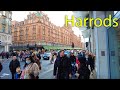 Harrods London UK Shopping Mall Weekend