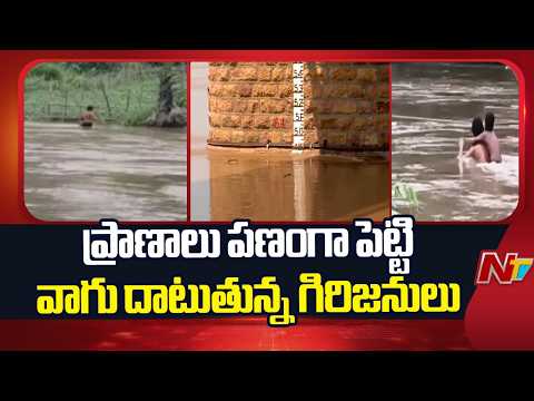Polavaram: ప్రాణాలు అరచేతిలో పెట్టుకుని వాగు దాటుతున్న గిరిజనులు | Special Report | NTV Telugu