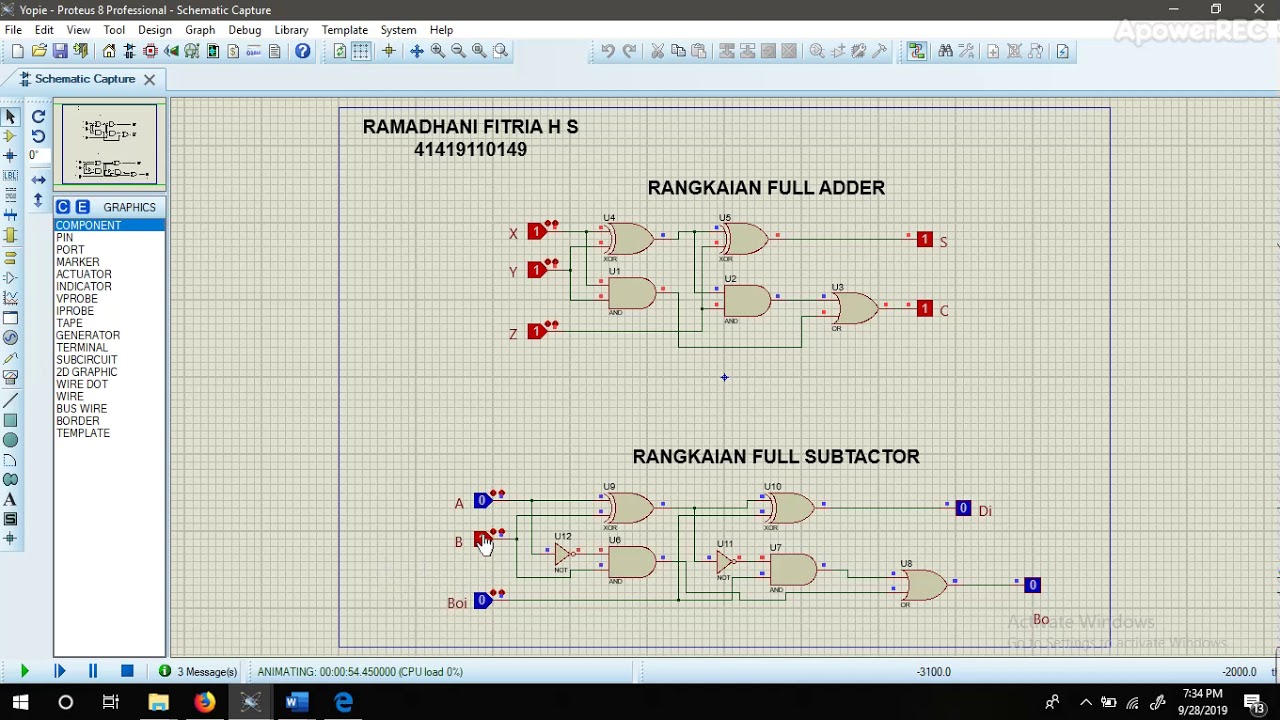 FORUM 4 RANGKAIAN FUL ADDER DAN RANGKAIAN FULL SUBSTRAK #MERCUBUANA ...