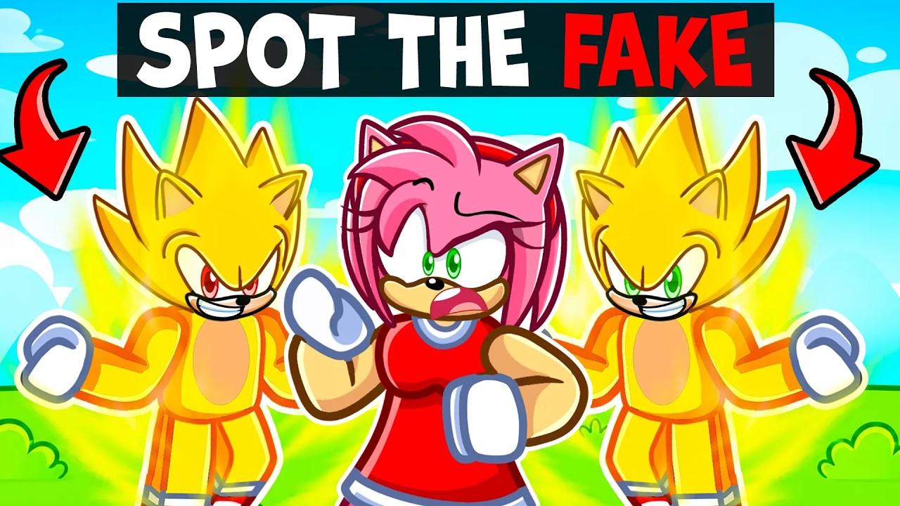Spot The Fake Super Sonic in Roblox!