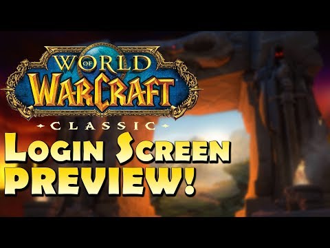 Classic WoW Login Screen/Interface UI Preview! [Comparison with Vanilla]