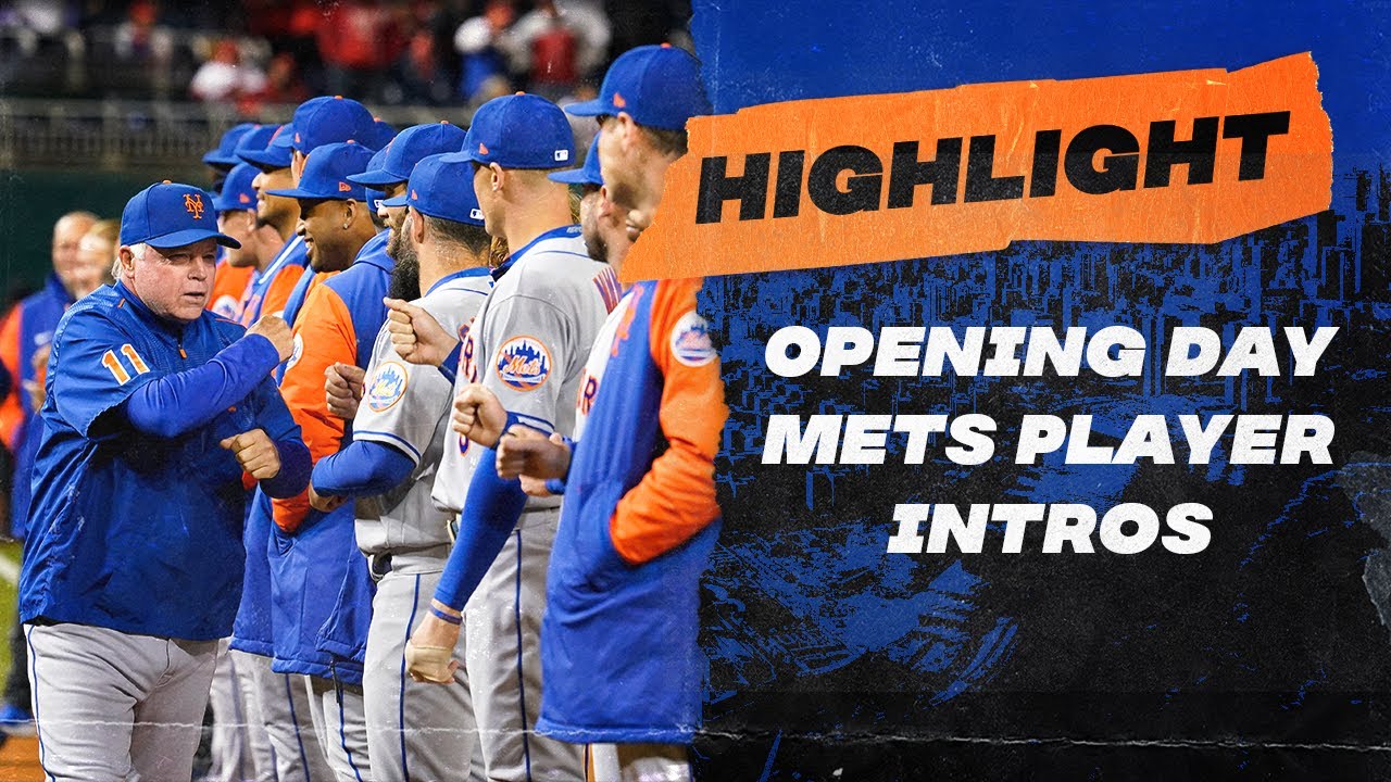 Opening Day Mets Player Intros YouTube
