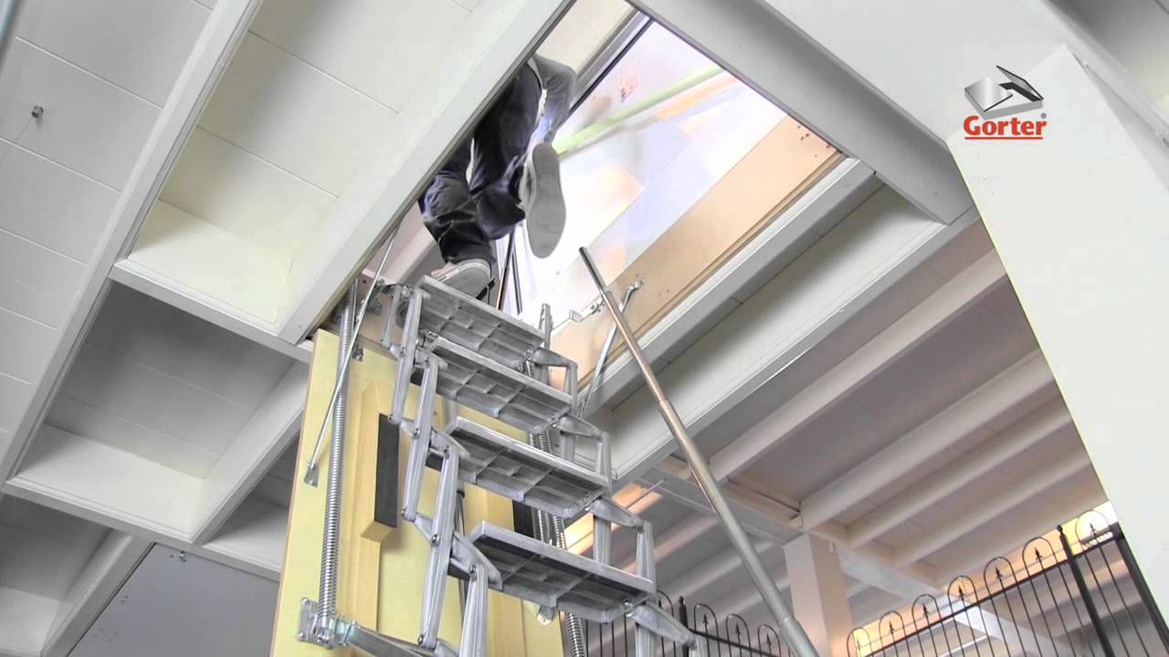 Trappes de toit Gorter - Trappe de toit avec escalier escamotable