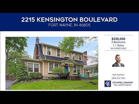 2215 Kensington Boulevard, Fort Wayne, IN home video tour