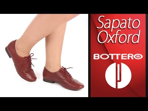 sapato oxford feminino bottero salto