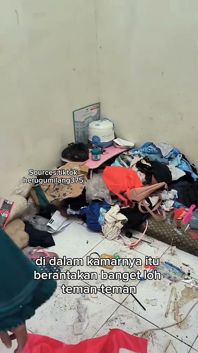 Kamar kos kosan berantakan kotor banget #unik #shorts #lucu