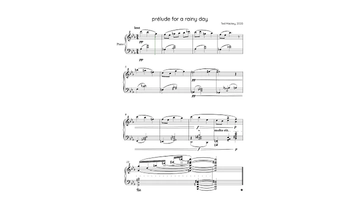 Prlude for a rainy day [Ted Mackey]