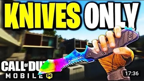 INSANE Knives Only Challenge in Call of Duty Mobile ! ( CHALLENGE ACCEPTED )