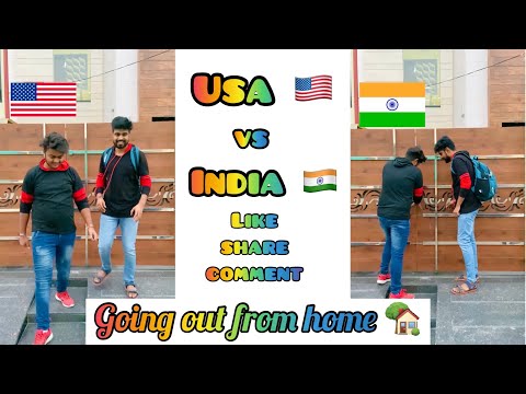 America ?? Vs India ?? ~ When going out from home ? ? ~ Dushyant Kukreja #shorts