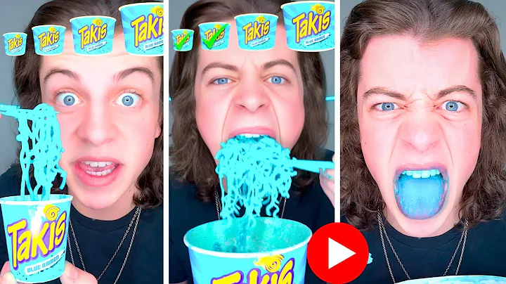 Small, Big or Giant Blue Takis Ramen!?  **LUKEDIDTHAT** Extreme Giant SPICY Food ASMR (Compilation)