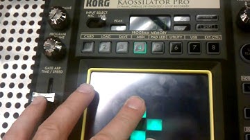 Messing around with a korg kaossilator pro