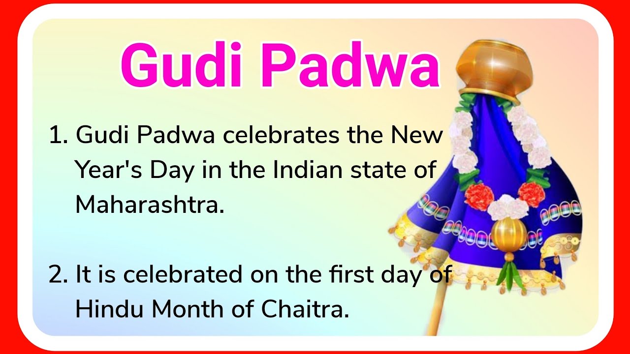 essay on my favourite festival gudi padwa in english