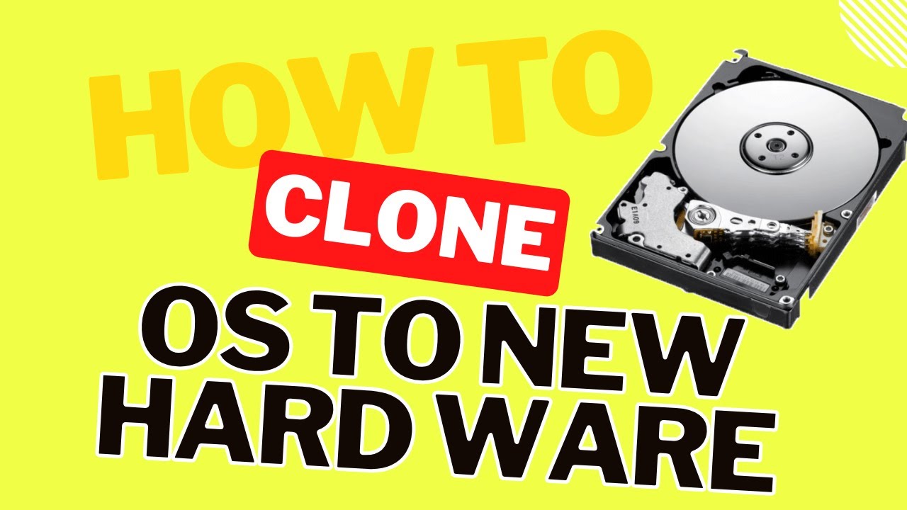 how to clone os into new hardware YouTube