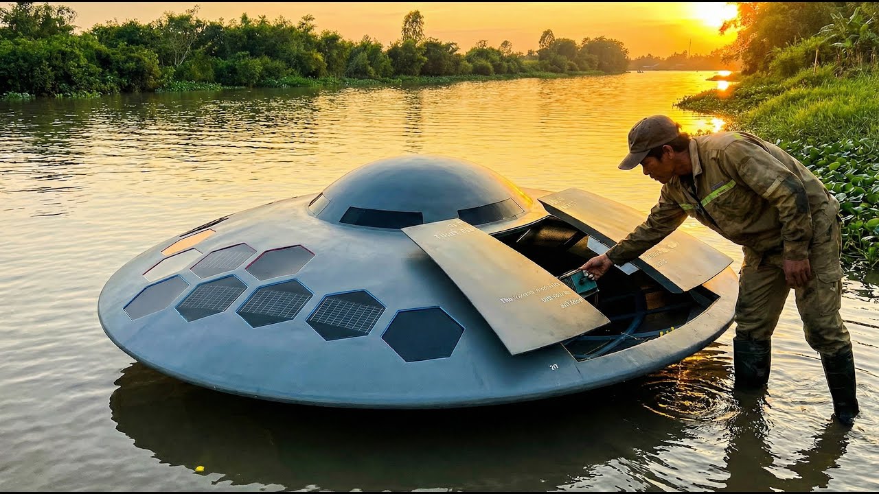 Incredible! How A Real UFO Boat Is Made From Scratch