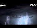 Thunderstorm Sounds & Lightning in the Mountains | Rolling Thunder & Rain Sounds for Sleeping Deeply