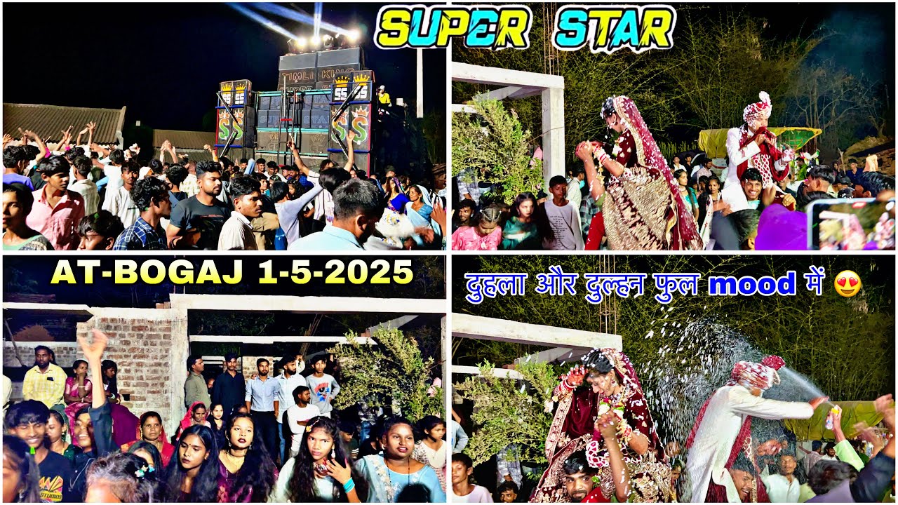 super star band 2025 दूल्हा ओर दुल्हन फुल mood में 1-5-2025 AT-KOLIVADA BOGAJ
