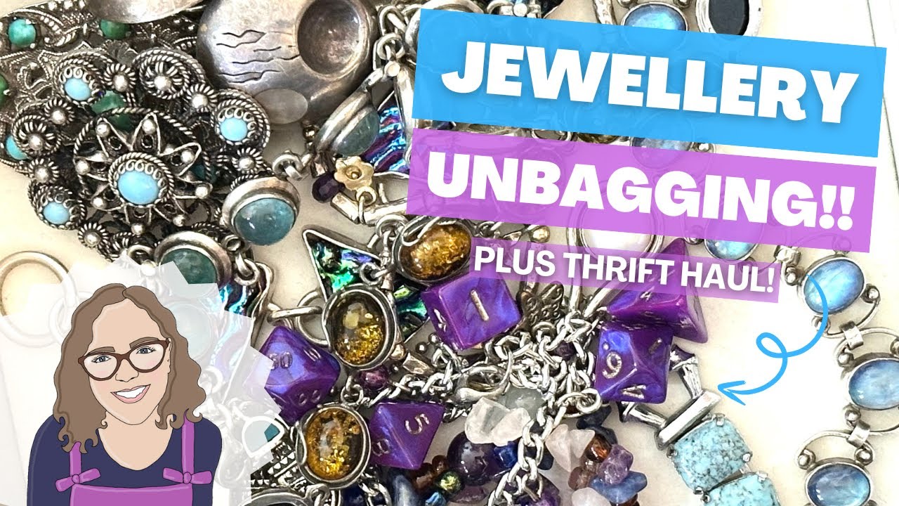 Is This the Best £150 I’ve Ever Spent?! Thrifted Silver Jewellery Haul & Unbagging!