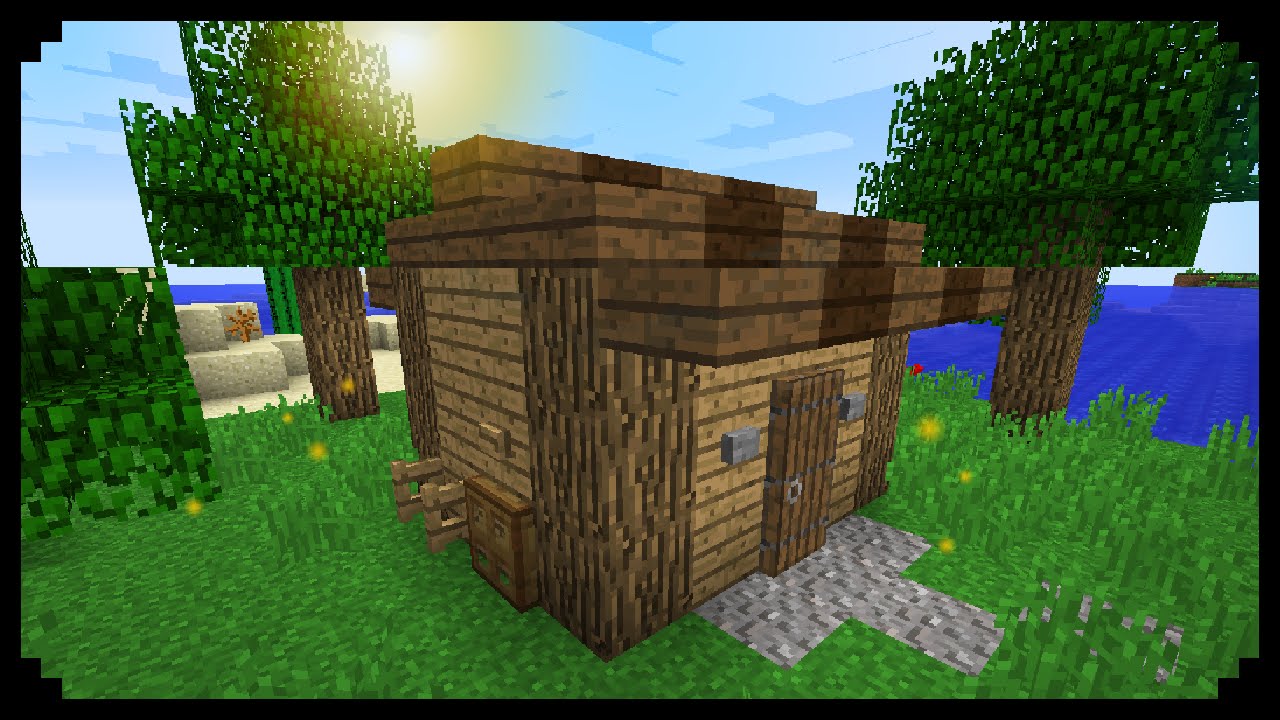 Minecraft: How to make a Tool Shed - YouTube