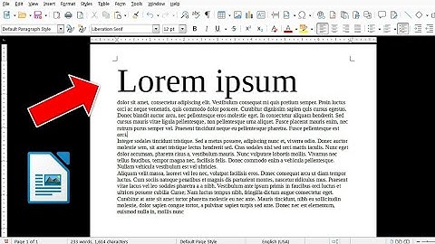 Quickly add Lorem Ipsum to Your Document in Libreoffice writer