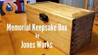 Dovetail Memorial Keepsake Box  - 15