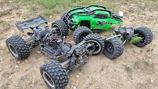 Upgraded XMaxx and XRT big ramp Destruction