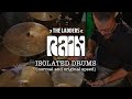 Rain isolated drums normal and original speed beatles cover by the ladders
