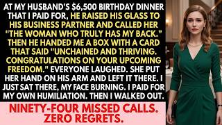 At My Husband's $6,500 Birthday Dinner I Paid For, He Toasted His Business Partner Instead