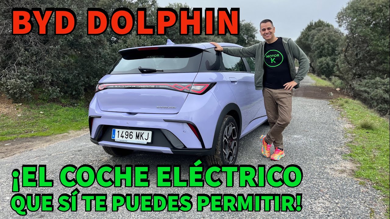 BYD DOLPHIN 2024 ¡Por fin el COCHE ELÉCTRICO que SÍ te puedes PERMITIR!  Revisión y PRUEBA MOTORK 