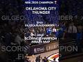 NBA 2025 CHAMPION 🏆 🏀 OKLAHOMA CITY THUNDER #shorts #sports #basketball #viral #nba #okc
