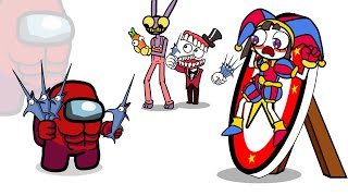 Mini Crewmate Kills The Amazing Digital Circus Characters Part 3 | Among Us