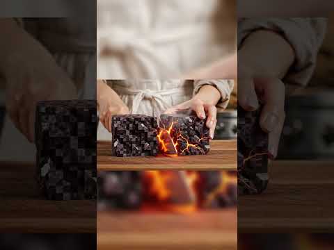 Satisfying Netherite Block Cut by Highlight Lab AI