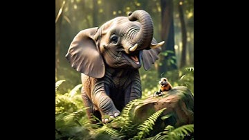 💖The Elephant🐘 and the Tiny Ant🐜💝#shorts #cuteanimal #ai #story #mortal