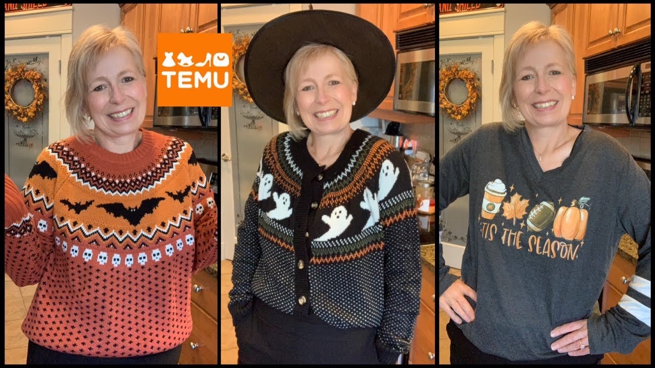 Huge Temu Halloween Haul! 🎃👻🧟‍♀️ Sweaters & Decor Plus So Much More! Amazing Quality & Prices!