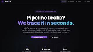 OrbitFix AI Demo Video for GitLab Transcend Hackathon by devpost
