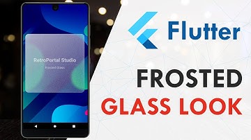 Flutter - Frosted Glass Effect | Flutter UI Design Tutorial