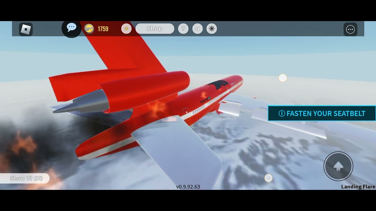 Simulation of an Airplane Crash | Roblox Emergency Landing - YouTube