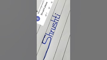 Shrushti name writing neatly #trending #video #viral #reels #shorts #handwriting