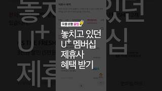 놓치고 있던 U+ 멤버십 제휴사 혜택 받기 screenshot 1