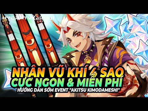 Sự Kiện 1000NT Genshin 3.3 Sắp Bắt Đầu! Cách Nhận Vũ Khí Free Cực Ngon! Dù Ma aka Toukabou Shigure