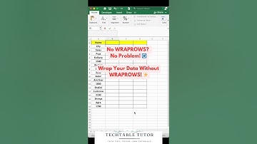 Excel Tricks: Wrap Rows Like a Pro Without WRAPROWS! 🎯 #excel #excelshorts #shorts