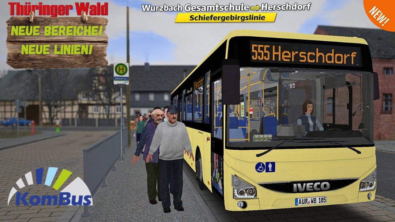 OMSI 2: THÜRINGER WALD REWORK  - Preview auf der Linie 555 🌲🚍