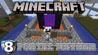 MEMBANGUN MARKAS DI NETHER - MINECRAFT SURVIVAL MOD #8