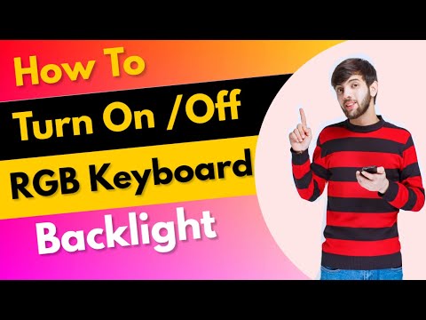 how to turn on/off RGB keyboard backlight on Asus laptop I How to Switch Keyboard Backlight