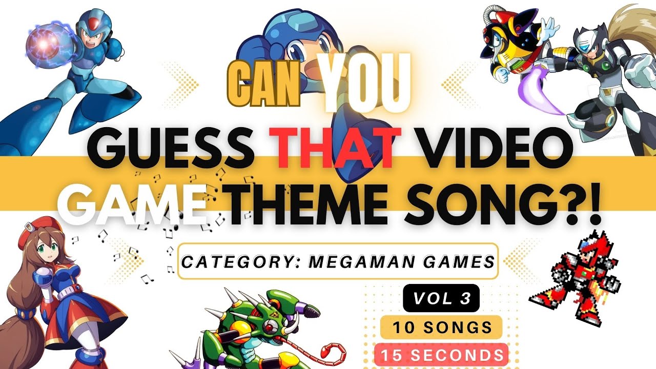 Can YOU Guess that Video Game Song?! | Megaman Games - Vol 3 | Music Quiz