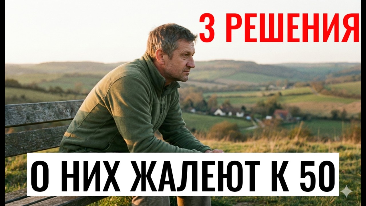 3 решения в молодости и 1 правило после 40 | Как построить жизнь и не потерять её.