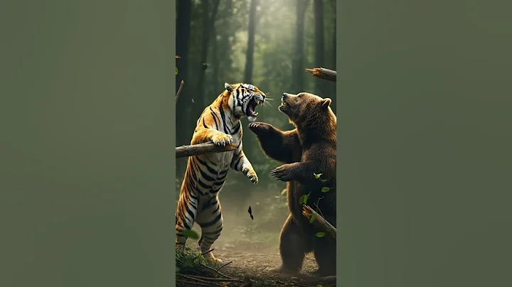 Video 11187071: tiger forest cat, forest cat pets, forest cat dog, forest cat animals, cat vs tiger, pet lover, furry